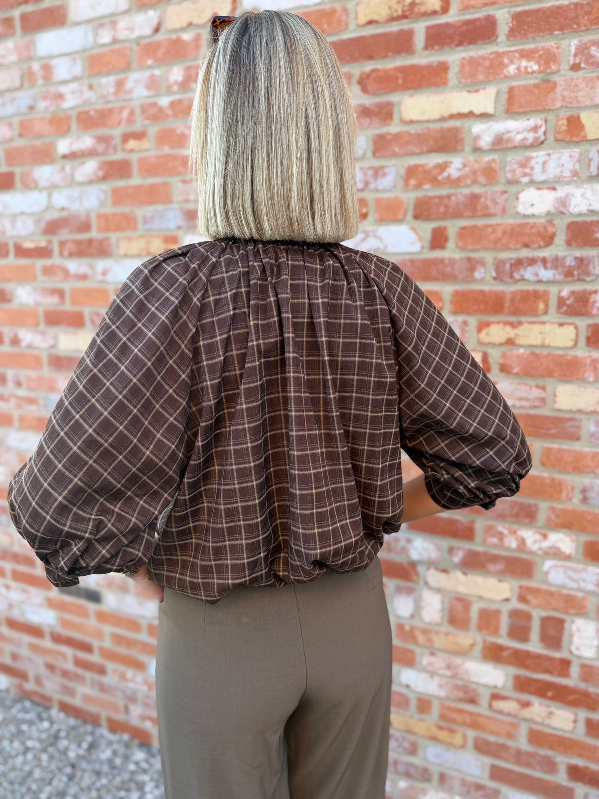 Lou blouse - bruin