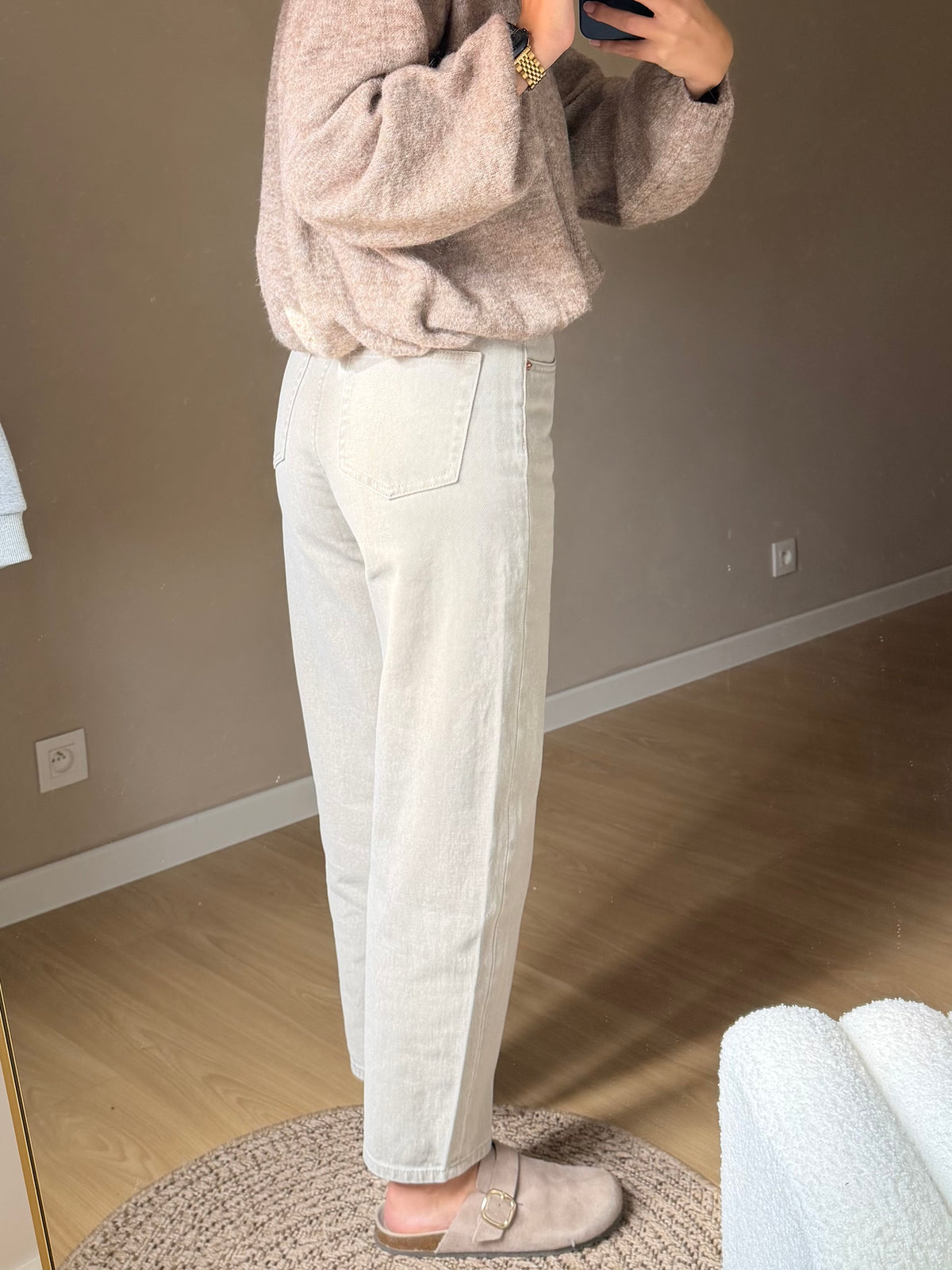 Coco barrel jeans - beige