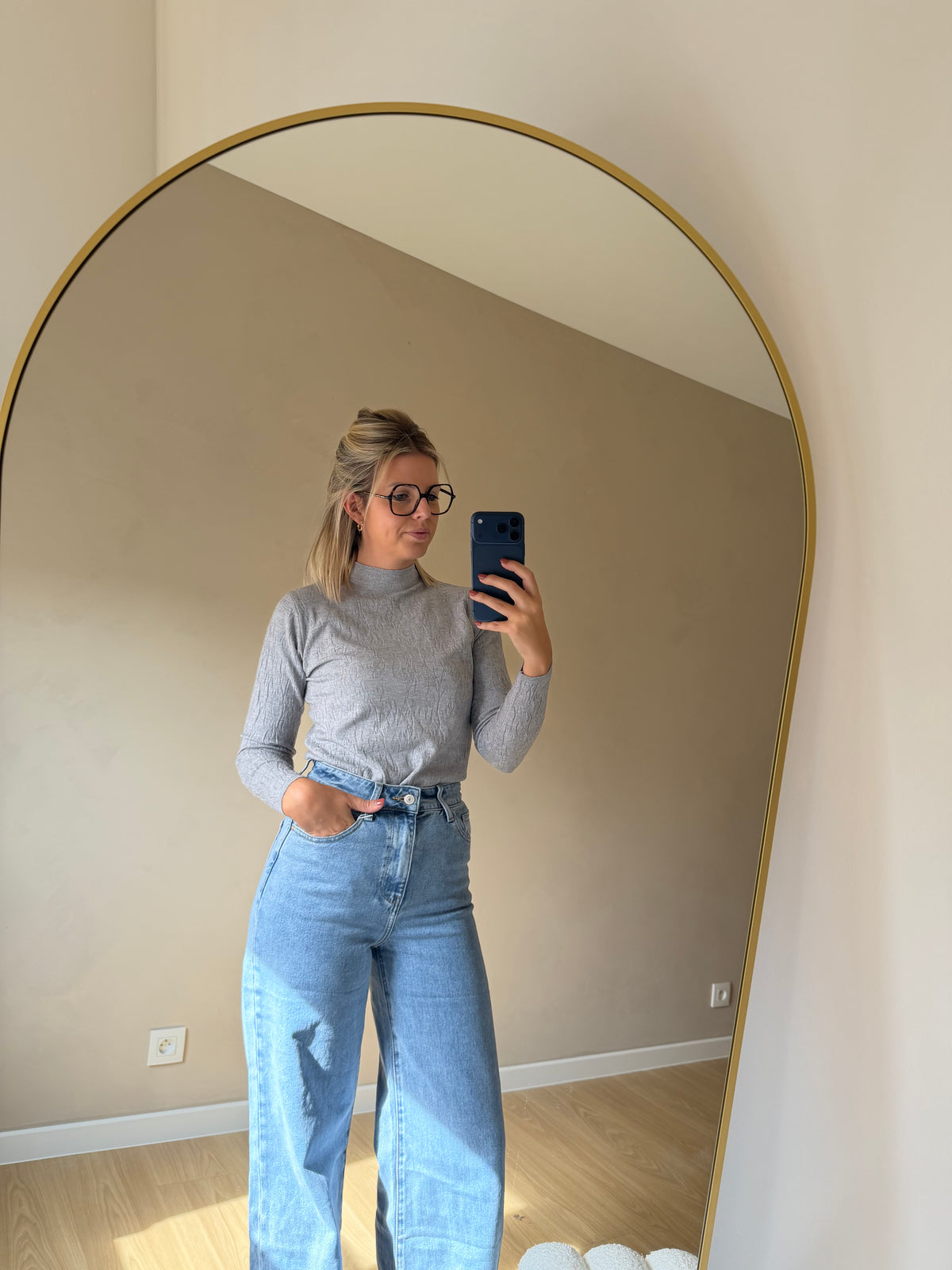 Manon longsleeve - grijs