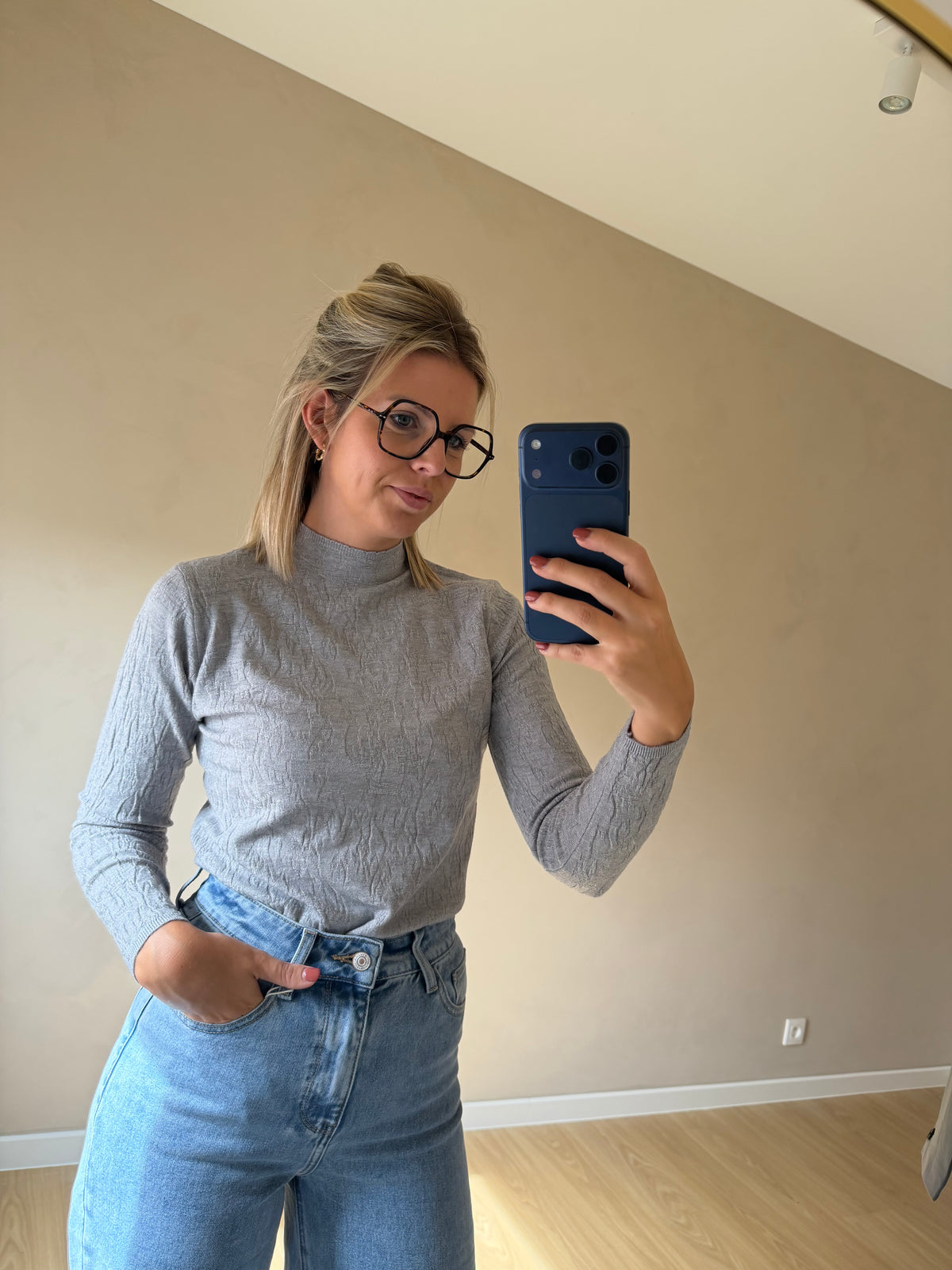 Manon longsleeve - grijs