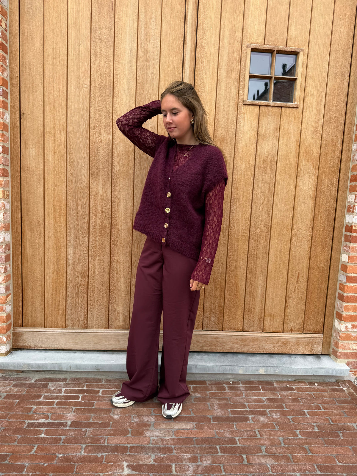 Lea pantalon - burgundy
