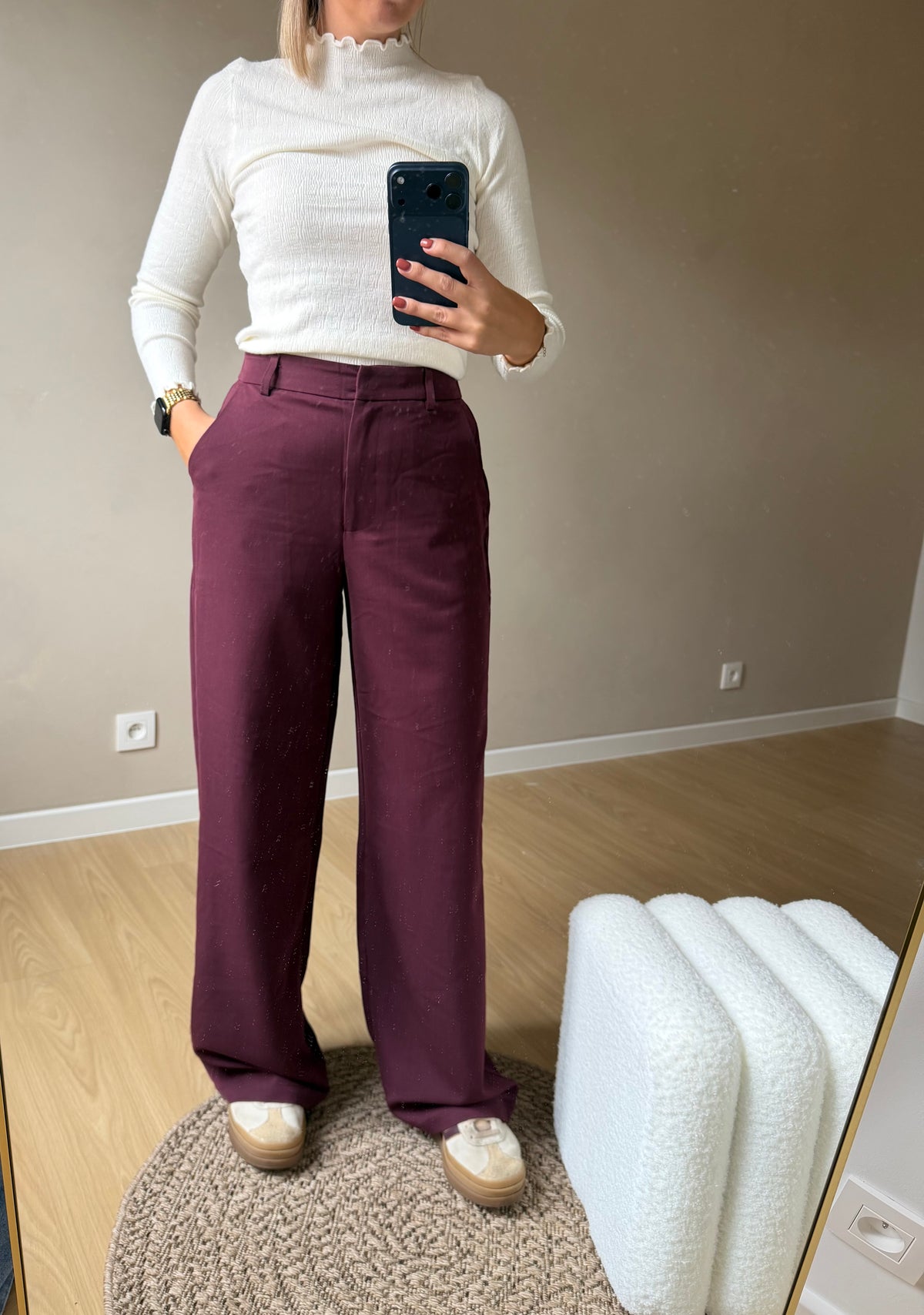 Lea pantalon - burgundy